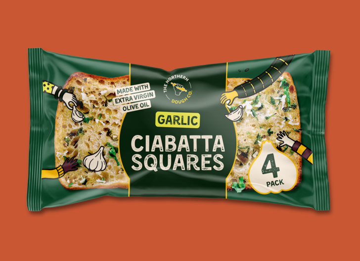 Garlic Ciabatta Squares